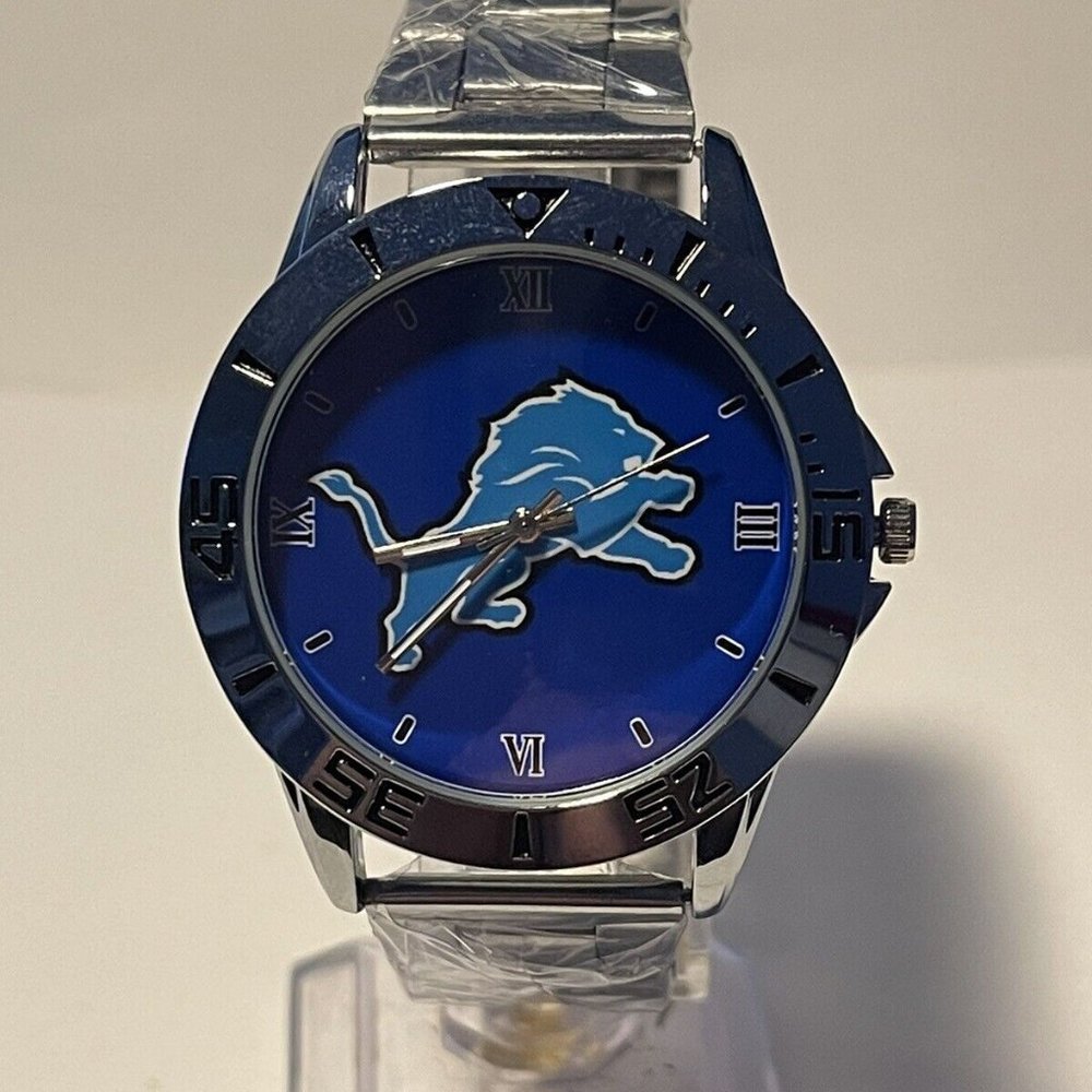 Detroit Lions NFL Stainless-Steel Men's Watch NEW